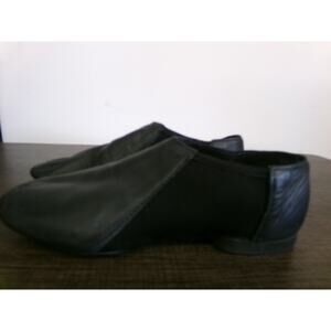 Dance Jazz Shoes So Danca 4M JZ43 Black Kids Pull On Leather Split Sole